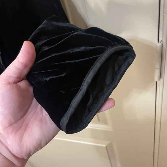 Ann Taylor Velvet Black Blazer Jacket - Picture 3 of 7